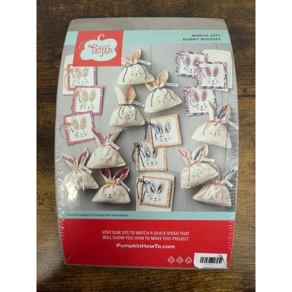 Stampin Up Paper Pumpkin March 2017 Bunny Buddies Easter Treat Bag Card Kit